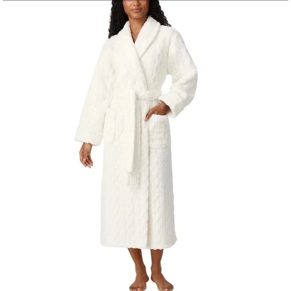 Room Service Other - Room Service Women's Cozy Robe, Ivory, Size: XL